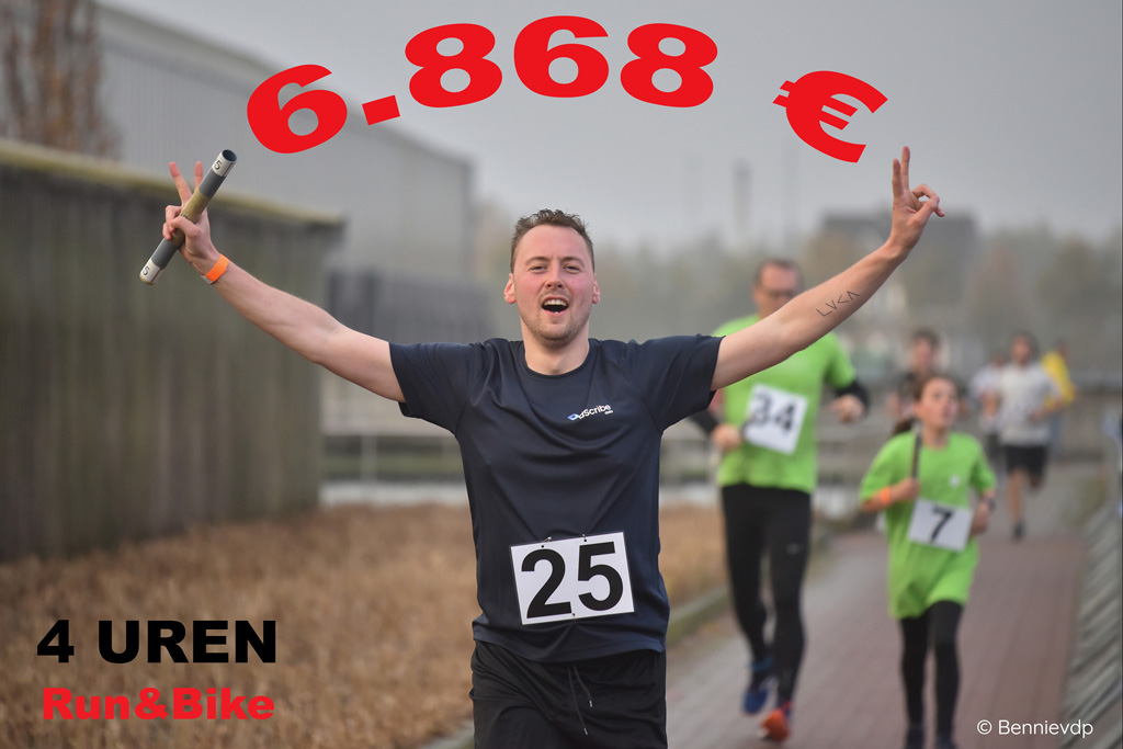 4 Uren Run & Bike 2021 - Opbrengst - © Bennie Vanderpiete 4 Uren Run & Bike 2021 - Opbrengst - © Bennie Vanderpiete
