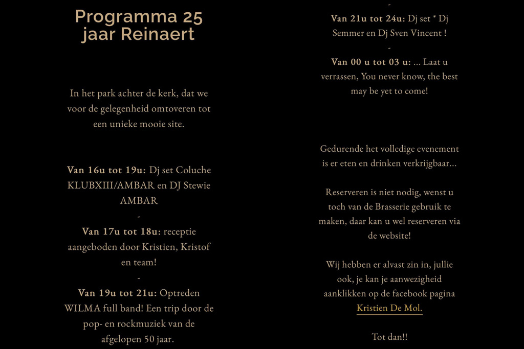 Reianert 25 jaar jong © Bennie Vanderpiete Reianert 25 jaar jong © Bennie Vanderpiete